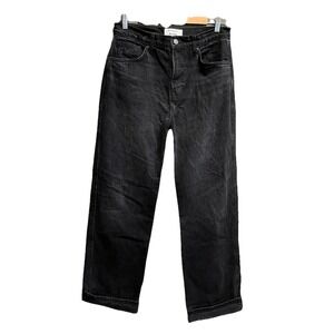 Reformation Black‎ Val 90's Mid Rise Straight Women's Jeans Size 28